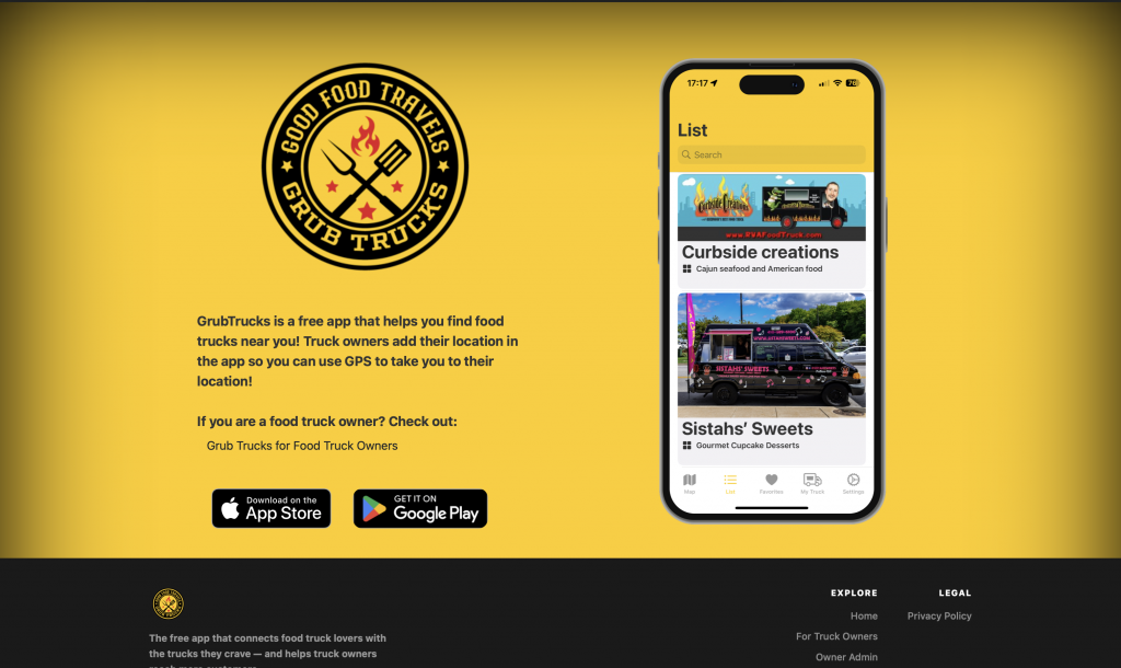 GrubTrucks Gets a Major Update — New Admin Panel, Redesigned Profiles, and a Polished UI